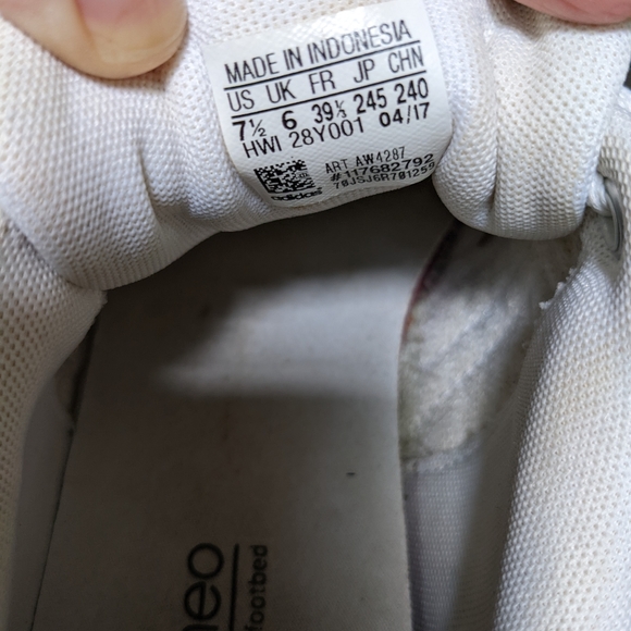 Adidas Women's Neo Cloudfoam shoes size 7.5 - Picture 5 of 6
